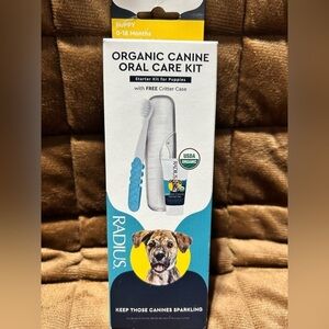 ☀️NWT-Radius Organic Canine Oral Care Kit